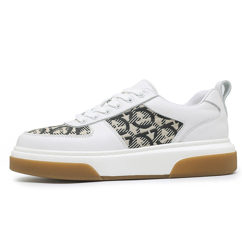 XIMO BULL Top Grain Cow Leather Low top Skateboard Shoes Men's