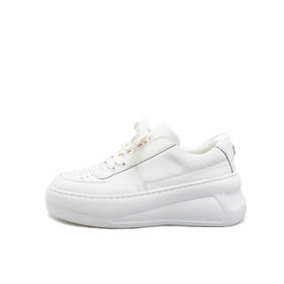 CORINNA DI MARSALA Cow Leather Lightweight Low top Skateboard Shoes Women's White