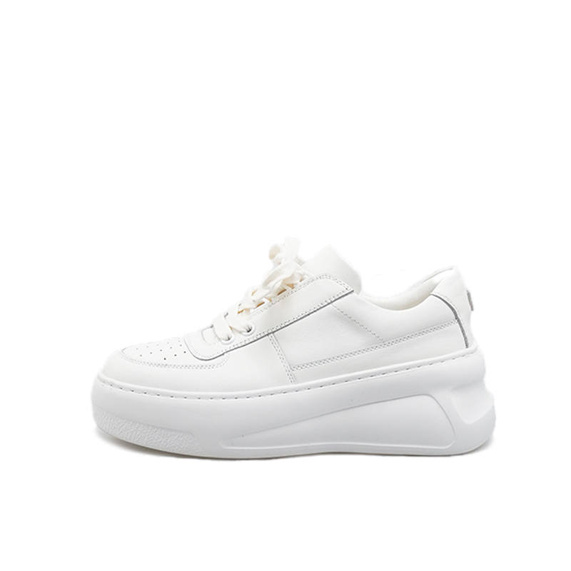 CORINNA DI MARSALA Cow Leather Lightweight Low top Skateboard Shoes Women's White