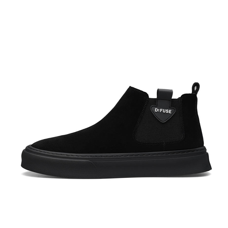 D:FUSE SCANDINAVIA D FUSE SCANDINAVIA Cow Split Leather Short Chelsea Boots Men's