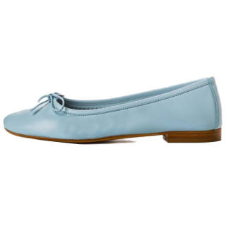 Reqins Carmen Leather Casual Shoes 1CM Women's Blue