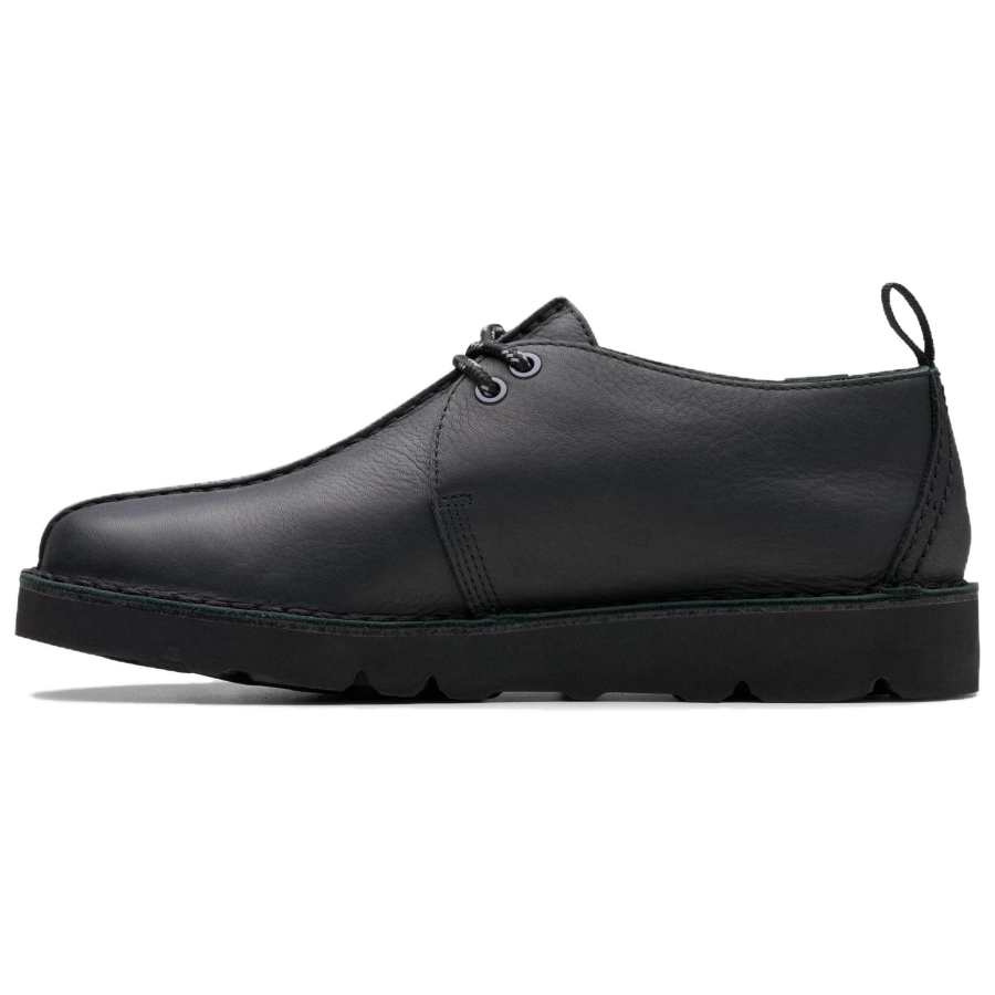 Clarks Desert Trek Gore Te Leather Casual Shoes Men's Black