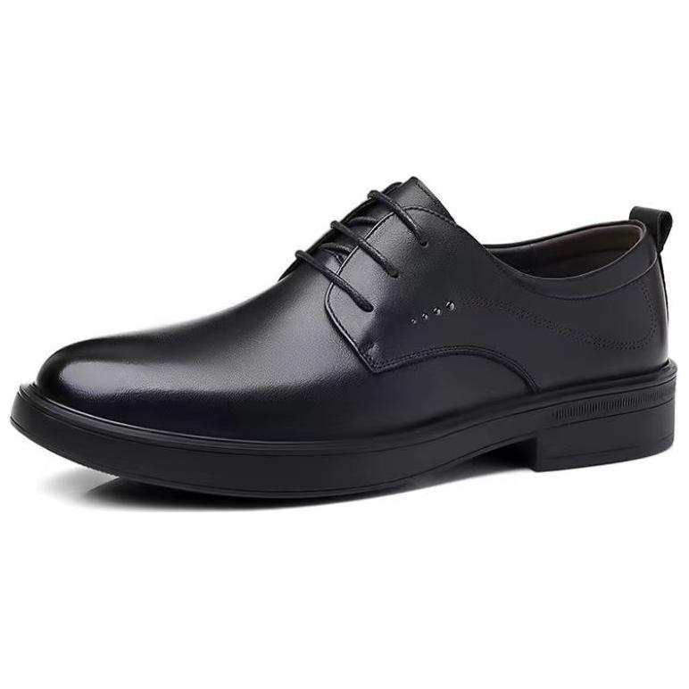 LUNMADENG Cow Suede Business Casual Shoes Men's Black