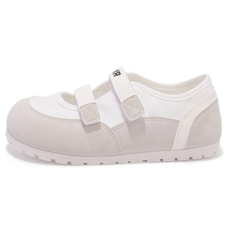 SNXR Pu Mary Jane Shoes Women's White Gray