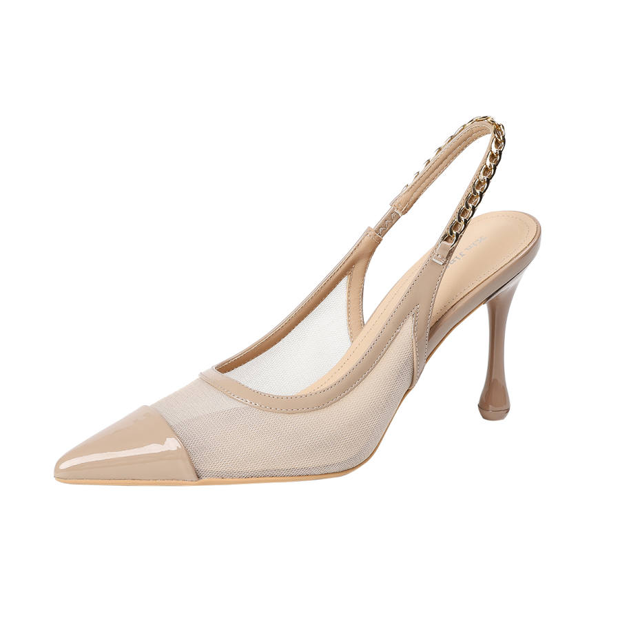 TATAYA Microfiber Leather Slim Heel High Heels Women's
