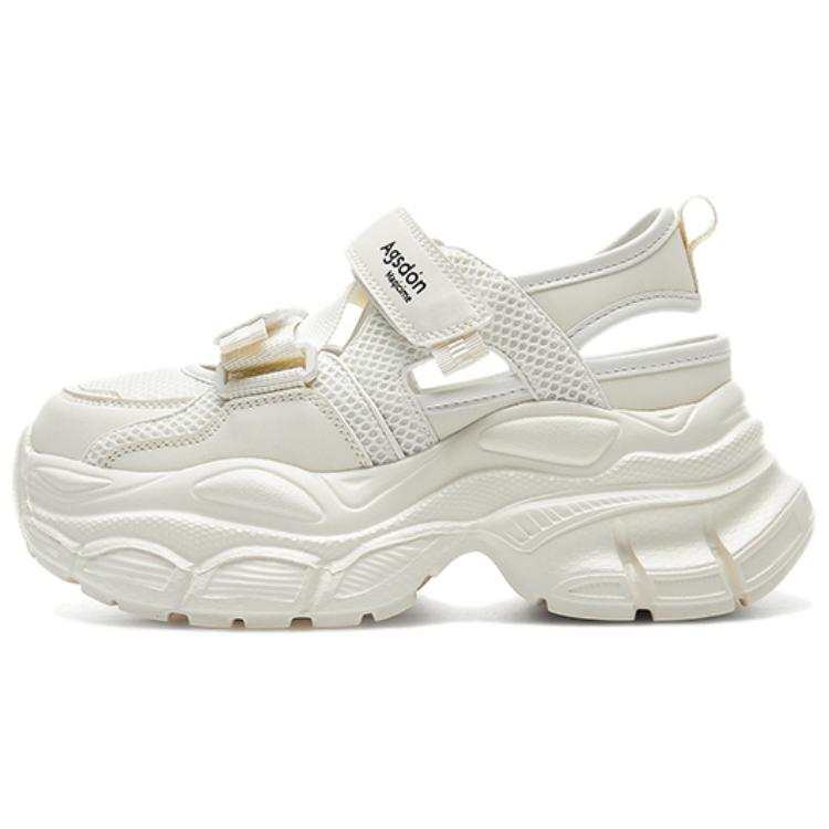 AGSDON Lightweight Breathable Height Increasing Low top Chunky Sneakers 7.5cm Women's