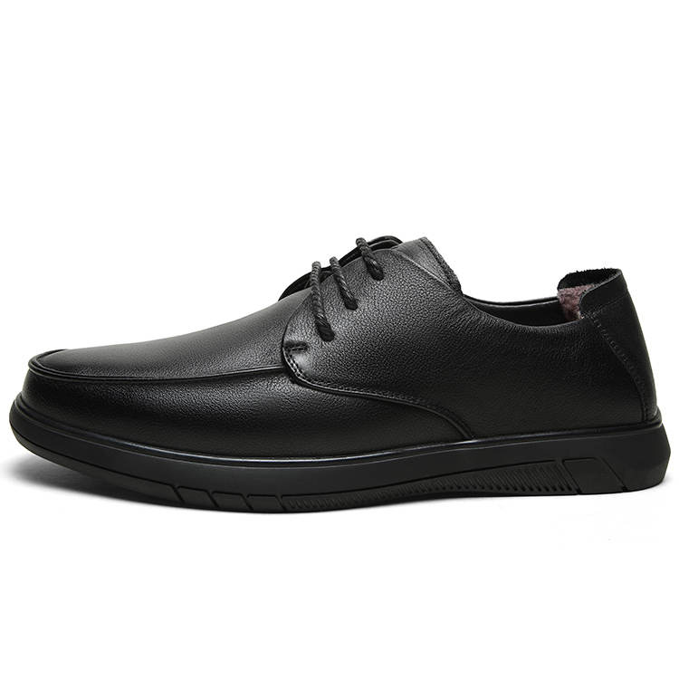 Mulinsen Cow Leather Casual Shoes Men's Black