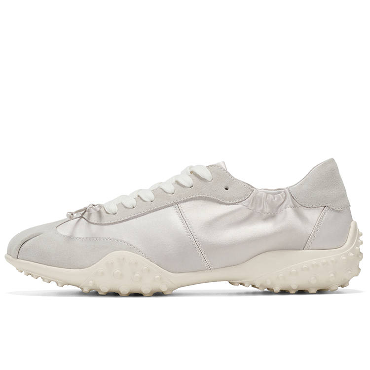 GG-CC GG CC Lightweight Low top Bowknot German Army Trainers Women's Ecru