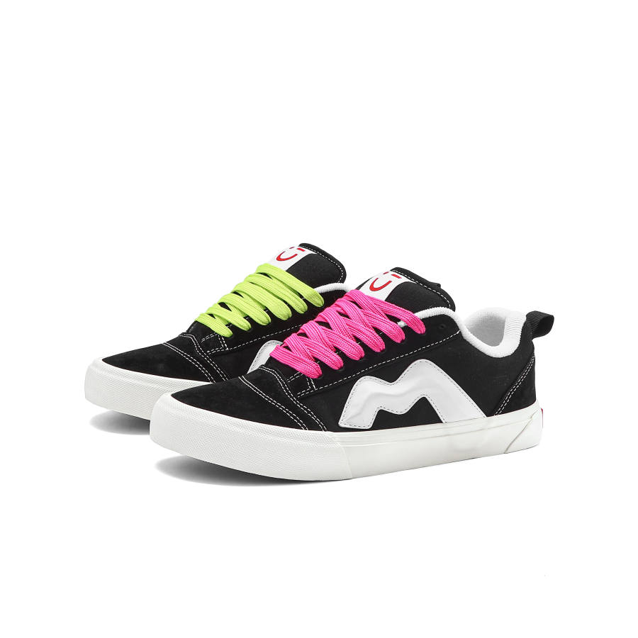 MINISO MINISO Skateboard Shoes Unisex Low Top Black White