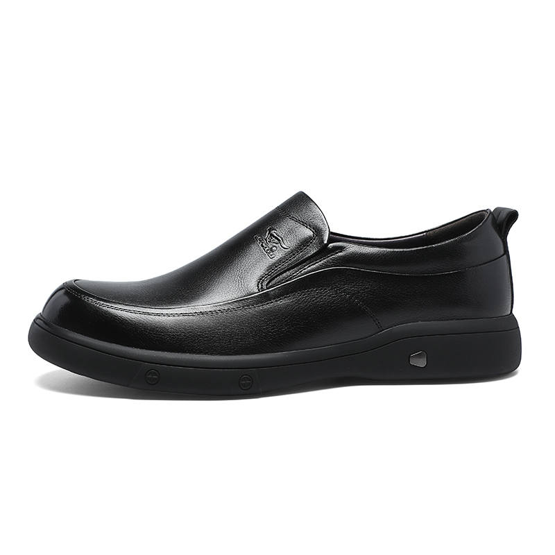 SEPTWOLVES Top Grain Cow Leather Casual Leather Shoes Men's Black HD