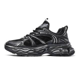 BANGNEY Microfiber Leather Slip Resistant Abrasion Resistant Low top Chunky Sneakers Men's