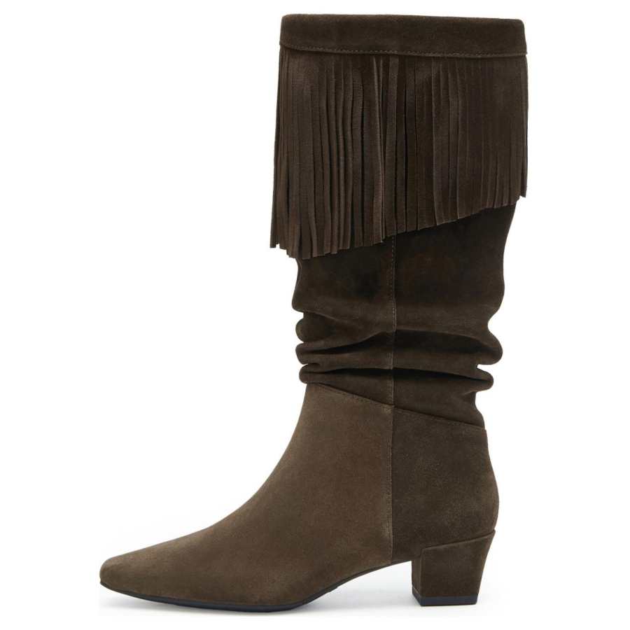 Staccato Gypsy Girl Cow Split Leather Knee high Boots Women's