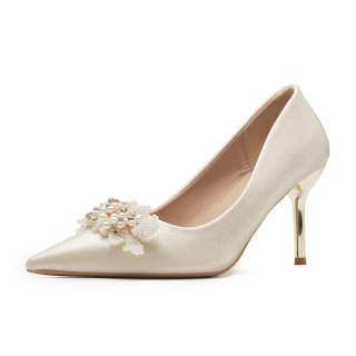 LUNNIFEIYA Pu Slim Heel High Heels 6 8cm Women's
