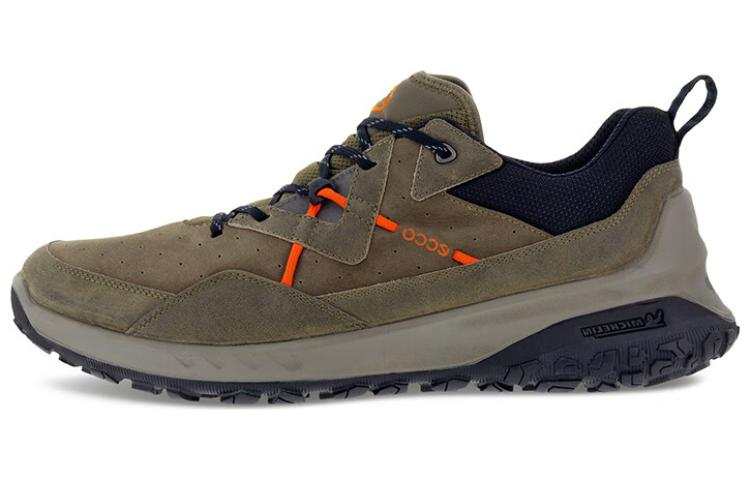 Ecco Otu Collection Leather Low top Casual Shoes Men's Army Green