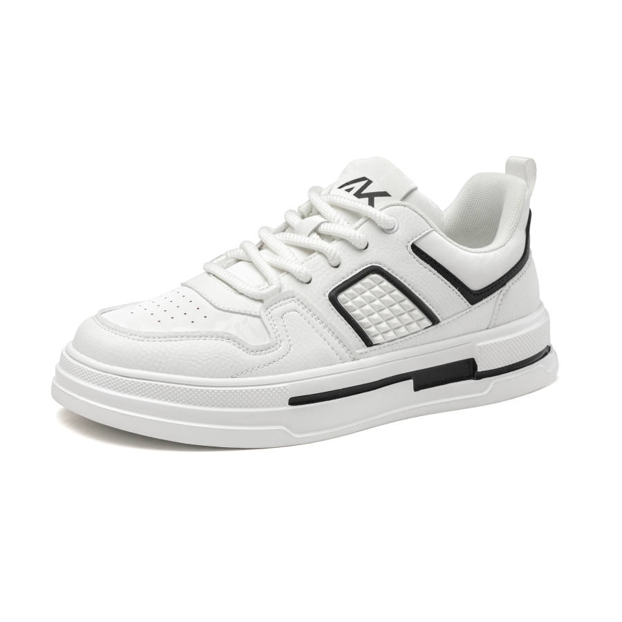 AOKANG Trendy Low top Skateboard Shoes Men's White/Black