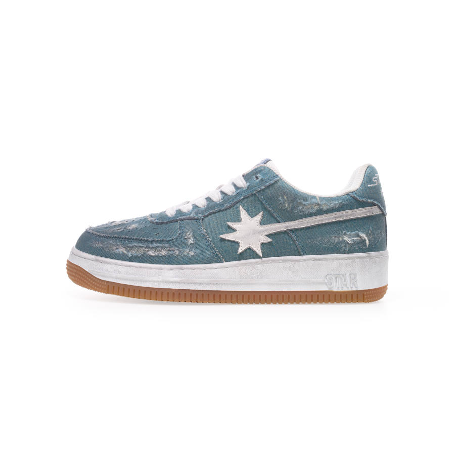 Starwalk Soldier Cow Leather Low top Skateboard Shoes Unisex Blue