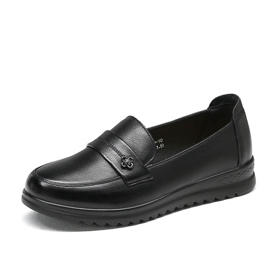 Spider King Cow Leather Casual Shoes Women's Black