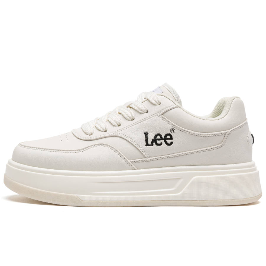 Lee Lee White Sneakers Low top Skateboard Shoes Men's