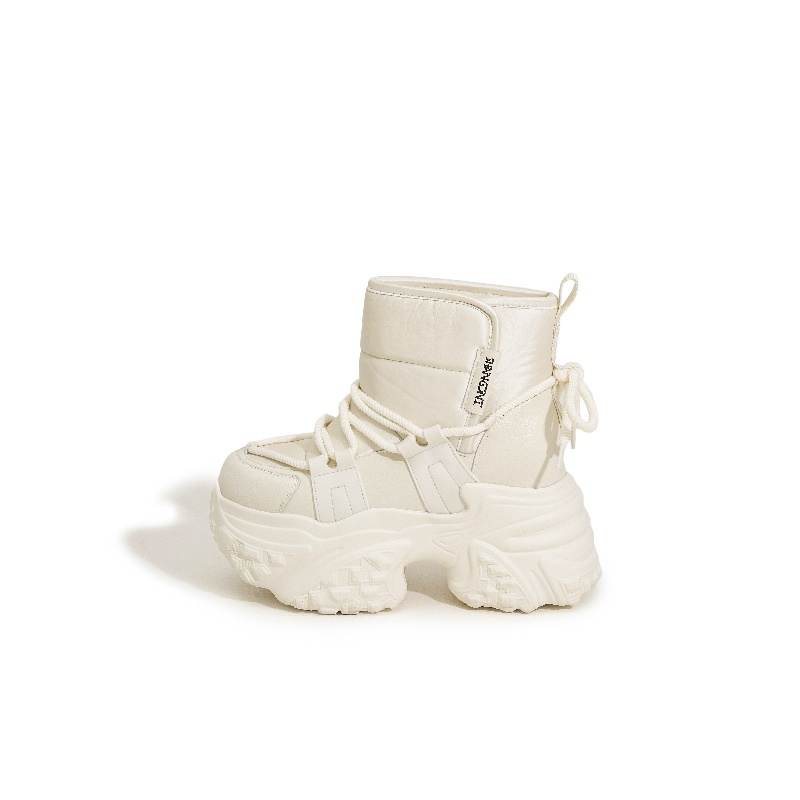 MILANLIANGE Thermal Height Increasing Coverage Short Snow Boots Women's