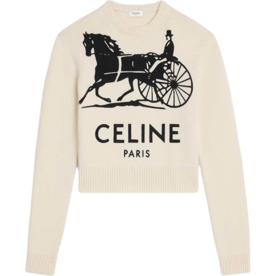 CELINE PARIS FW25 Cashmere Sweater Classic Fit Men's