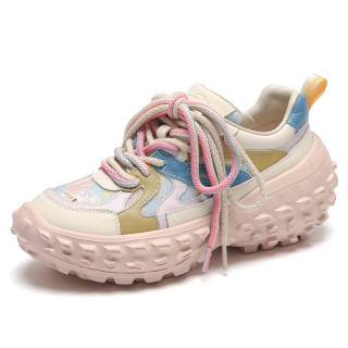 SHOUBA Fabric Low top Chunky Sneakers Women's