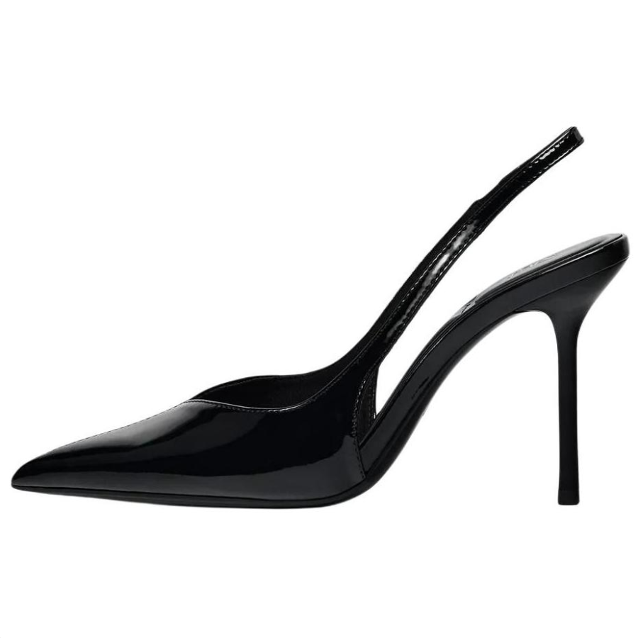 ZARA Slim Heel High Heels 10cm Women's Black