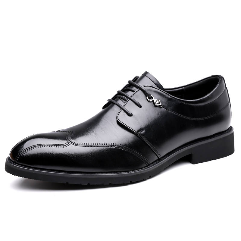 EGCHI Dress Shoes Unisex Low Top Black