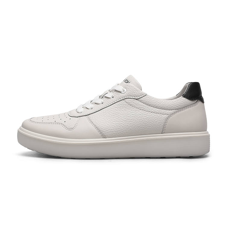GOLDLION Top Grain Cow Leather Low top Skateboard Shoes Men's
