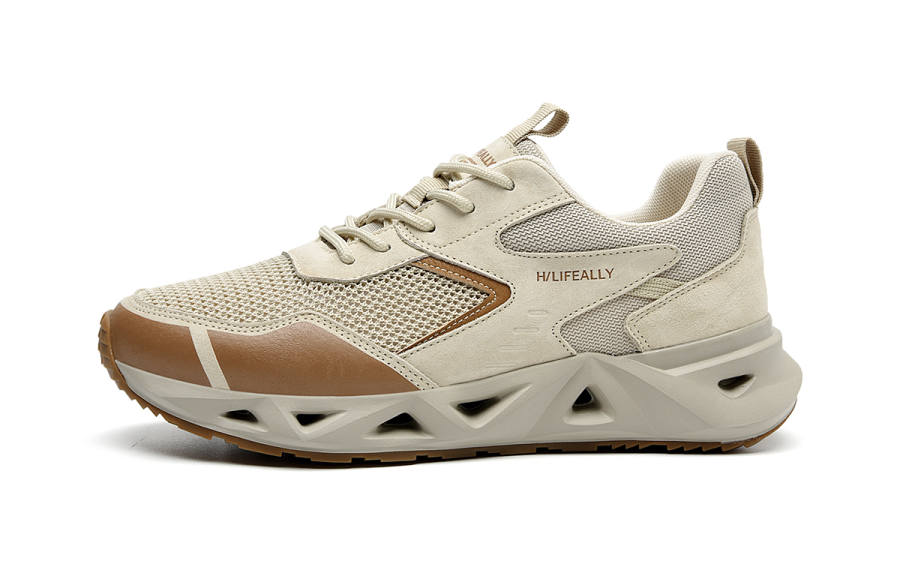 HLA Casual Shoes Men's Low Top Sand/Black Gray