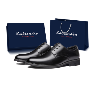 Kaltendin Top Grain Cow Leather Dress Shoes Men's Black