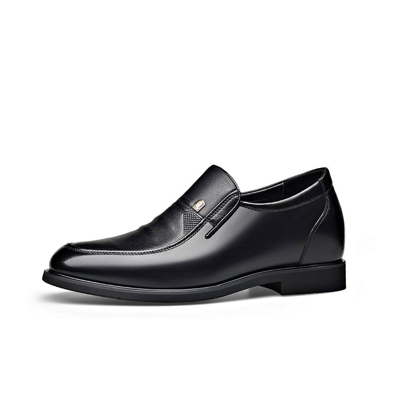 LAORENTOU Cow Leather Casual Shoes Men's Black