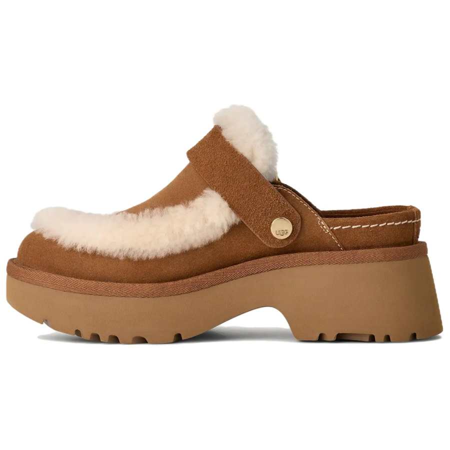 UGG Esmee Clog Casual Shoes 5CM Women's Chestnut