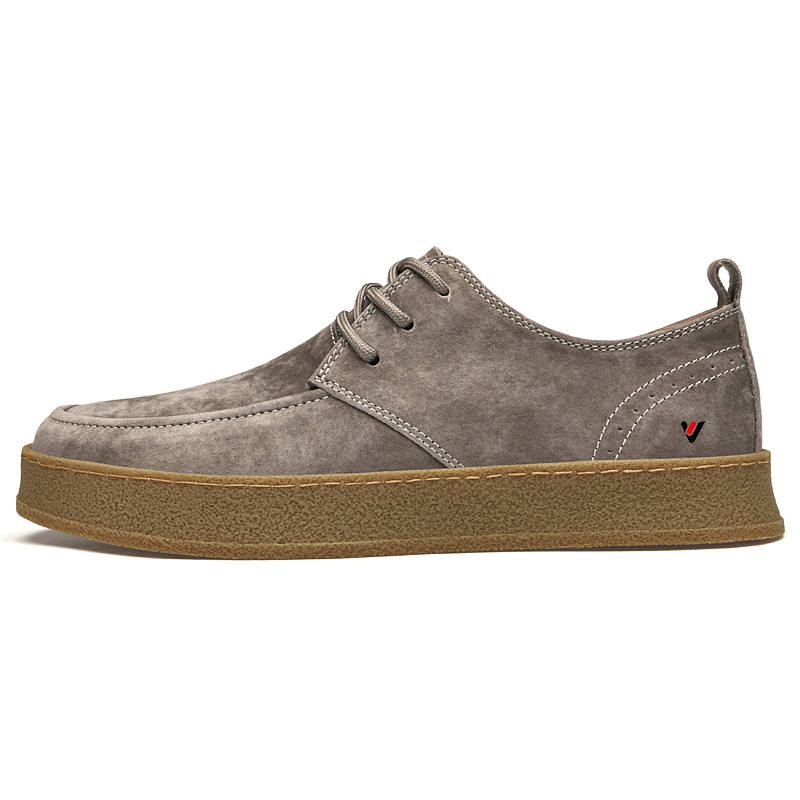 YALU Top Grain Pig Leather Skateboard Shoes Men's