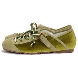 AnOther Project Calliope Cow Leather Slip Resistant Slip Resistant Low top Casual Shoes Women's Grass Green