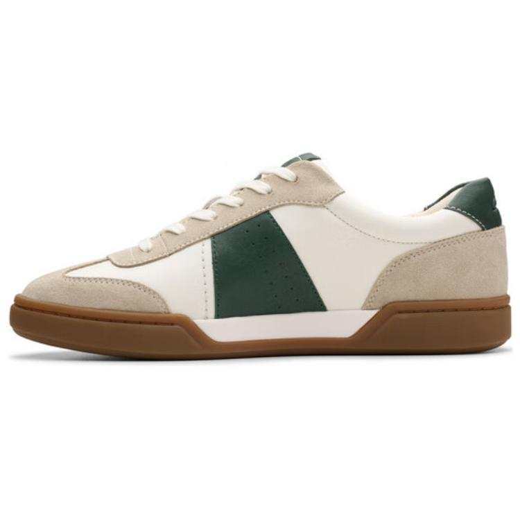 Clarks CraftLoop Abrasion Resistant Abrasion Resistant Low top Skateboard Shoes Men's Beige Gray Green