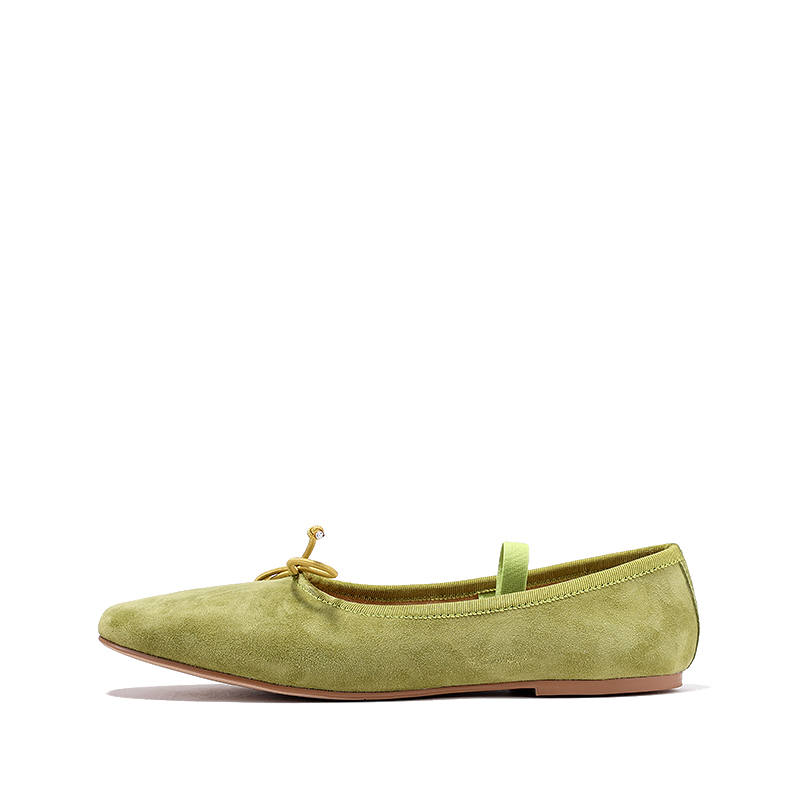 Brut Ros′e Sheepskin Flat Mary Jane Shoes 1.5cm Women's