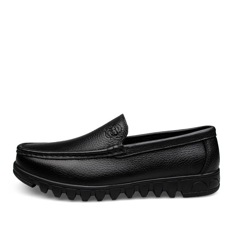 LAORENTOU Men's Casual Shoes Men's Low Top Black/Brown