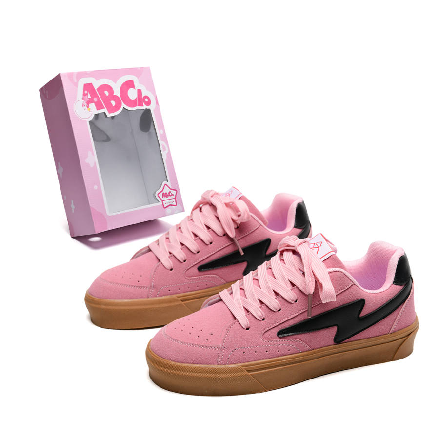 ABCIO Microfiber Leather Abrasion Resistant Height Increasing Low top Skateboard Shoes Unisex