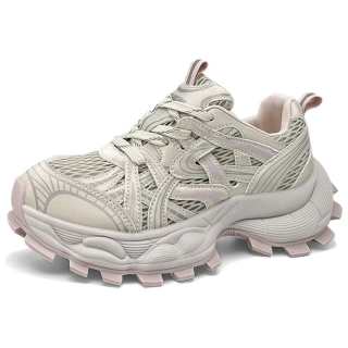 JIANGBANG Cushioning Breathable Height Increasing Low top Chunky Sneakers Women's