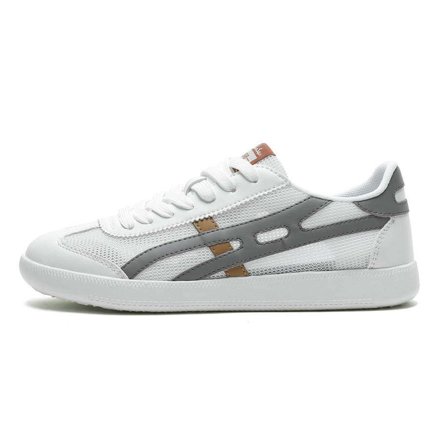 Mulinsen White Sneakers Abrasion Resistant, Breathable, Lightweight Abrasion Resistant, Breathable, Lightweight Low top