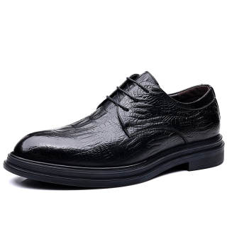 EGCHI Dress Shoes Men's Mid Top Black