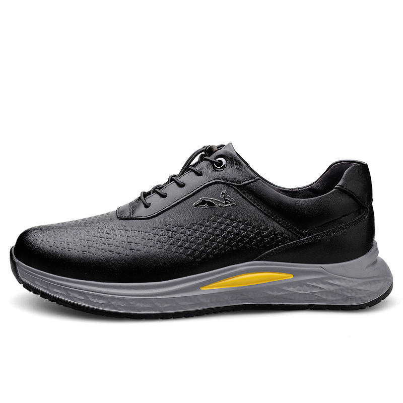 YINGLUNQISHI Top Grain Cow Leather Casual Shoes Men's