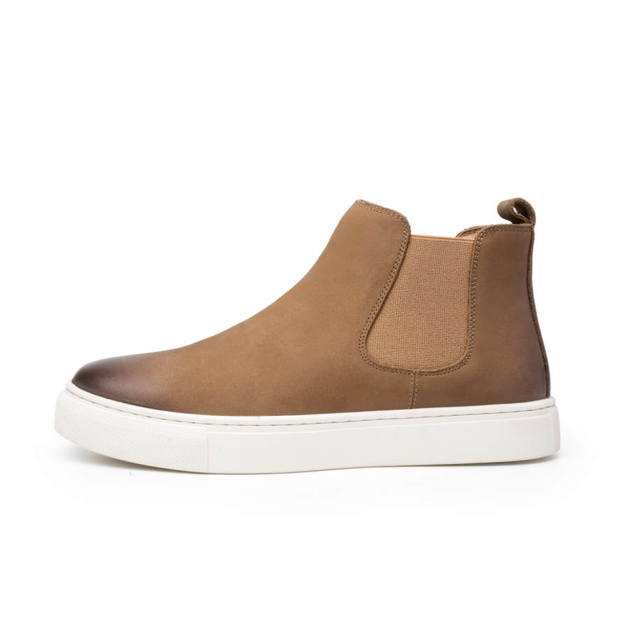 FED FED Top Grain Cow Leather Short Chelsea Boots Men's