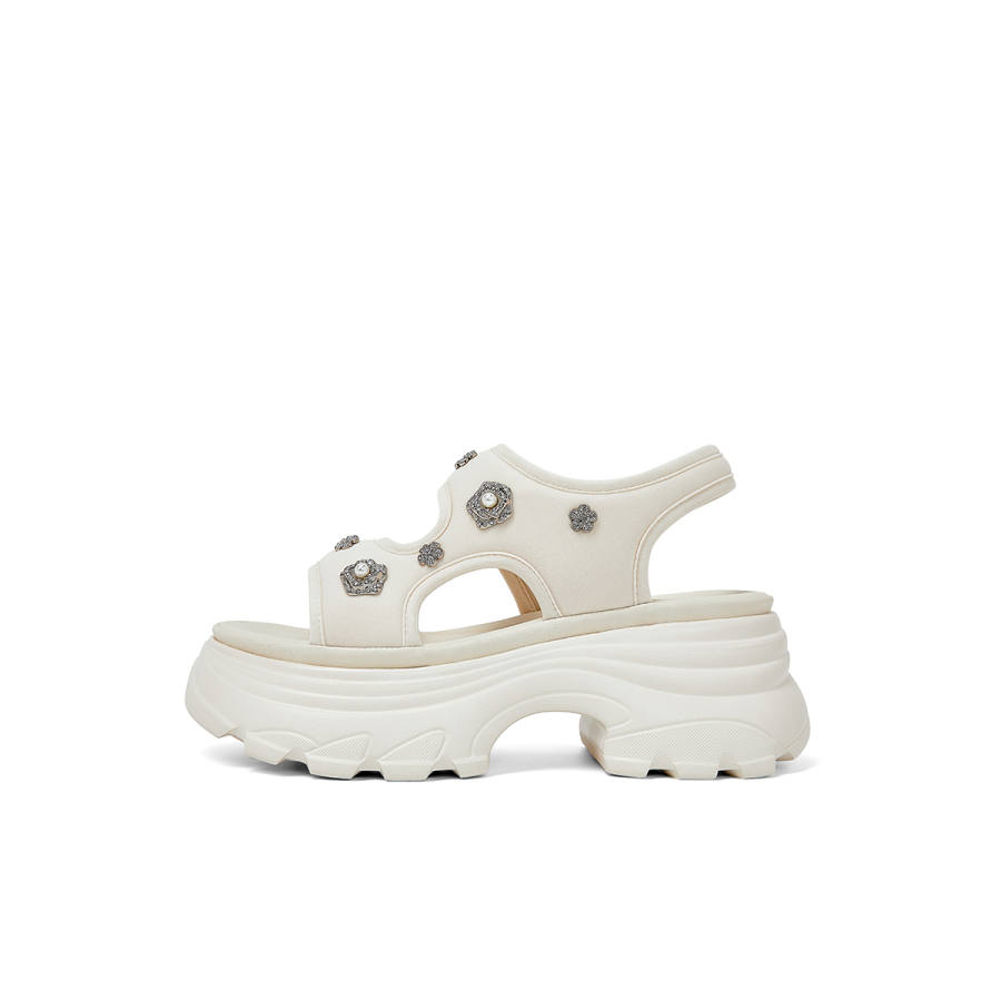 COMELY COMELY Beach Sandals Women's Black/White