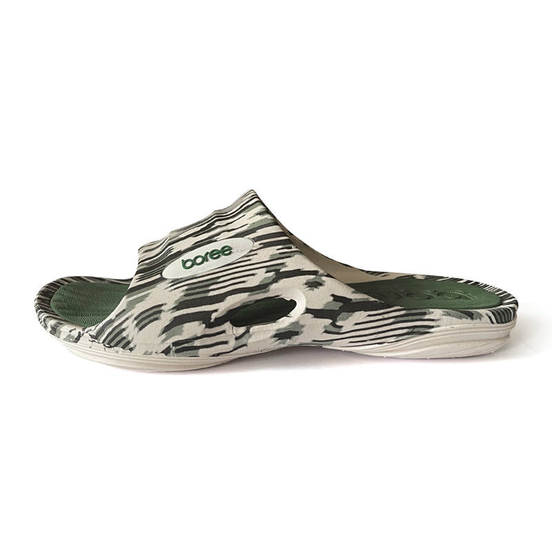 BOREE BOREE Slide Slippers Men's Sea Blue/Army Green/Coffee