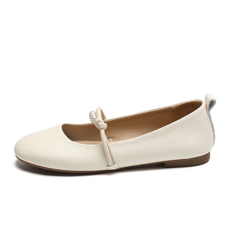 ZHR Mary Jane Shoes Women's Beige