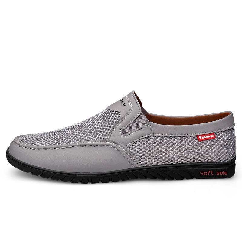 WENNAI Mesh Casual Shoes Men's Gray