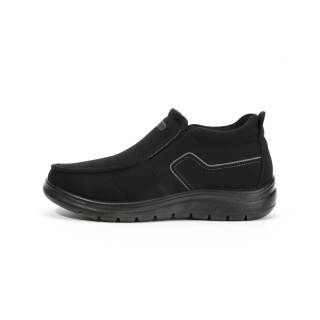 LAOMEIHUA Fleece Lined Thermal Slip Resistant Casual Shoes Men's Black