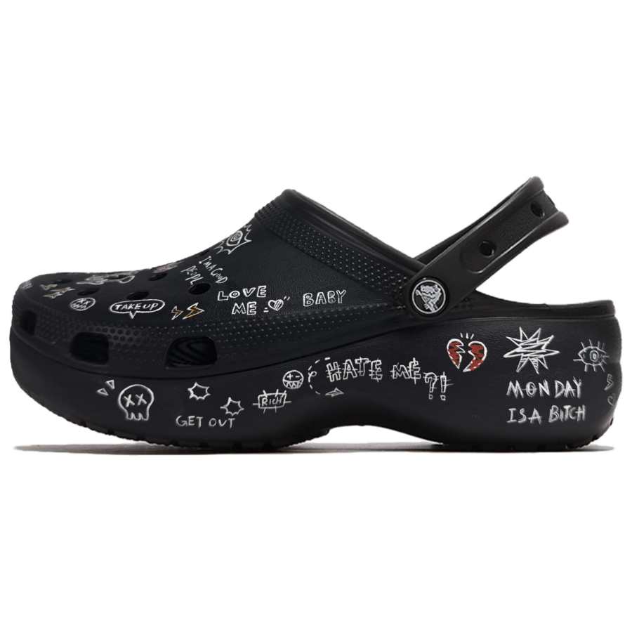 Crocs Crocs Classic Platform Clog Clogs Women's Black