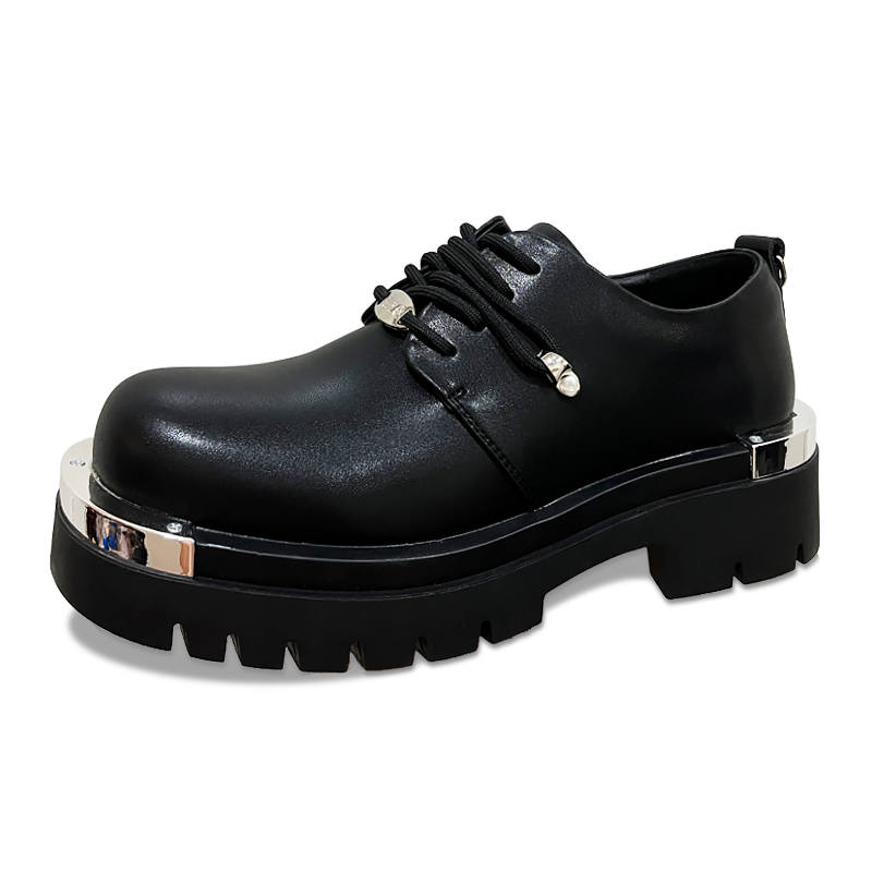 WEISHIBANGWEI WEISHIBANGWEI Cow Split Leather Casual Shoes Men's Black